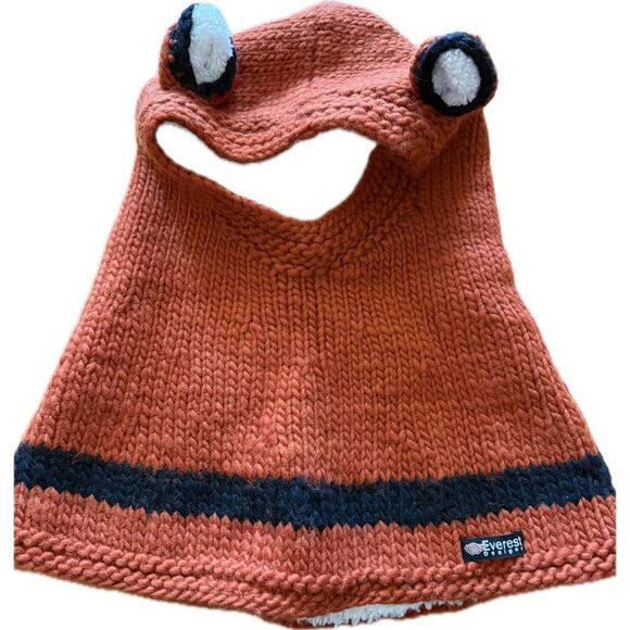 Everest Designs Accessories - Everest Designs Fox Hat with Built in Scarf Wool Lining One Size
